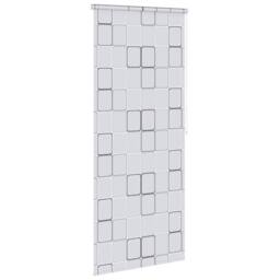 Berkfield Home Shower Roller Blind 120x240 cm Square in White - thumbnail 1
