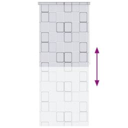 Berkfield Home Shower Roller Blind 120x240 cm Square in White - thumbnail 5