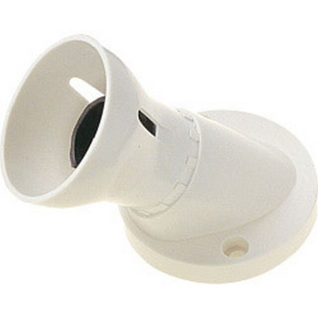 Dencon BC Angle HO Skirt 3 Terminal T1 Batten Lampholder in White - image 1