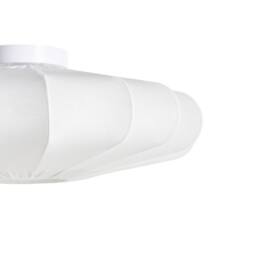 Wyld and Coco Pendant Lamp White Fabric Shade Painted Iron Base Scandi Ceiling - thumbnail 6