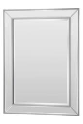 Yearn Mirrors Angled Wall Mirror Champagne 77x105cm in Metallic Silver - Size: 77x105 cm - thumbnail 2