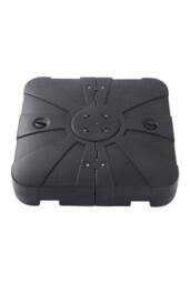Garden Sanctuary Plastic Square Patio Parasol Base Garden Umbrella Stand in Black - thumbnail 4