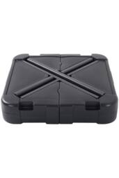 Garden Sanctuary Plastic Square Patio Parasol Base Garden Umbrella Stand in Black - thumbnail 5