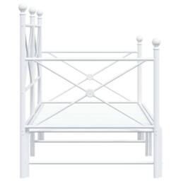 Berkfield Home Daybed with Trundle without Mattress White 90x200 cm Steel - thumbnail 7