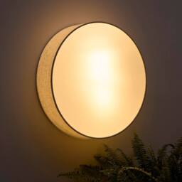 K LIVING Capri 38cm 2 Light Linen Drum Shade in Cream - thumbnail 2