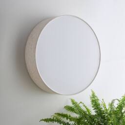 K LIVING Capri 38cm 2 Light Linen Drum Shade in Cream