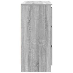Berkfield Home Sideboard Grey Sonoma 80x35x76 cm Engineered Wood - Size: 80 x 35 x 76 cm - thumbnail 7