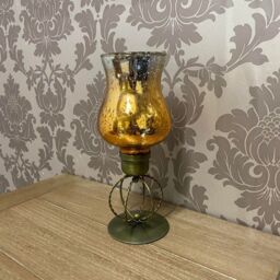 Minster 10 Inch Candle Holder - L14 x W14 x H31 cm - Gold - Size: 1 Pack - thumbnail 3