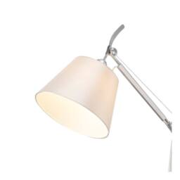 Netlighting Karis Wall Light Silver Chrome E27 Cream Pearl Shade - thumbnail 3