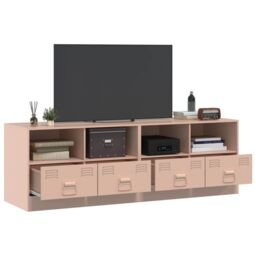Berkfield Home TV Cabinets 2 pcs Pink 67x39x44 cm Steel - Size: 67 x 39 x 44 cm - thumbnail 4