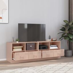 Berkfield Home TV Cabinets 2 pcs Pink 67x39x44 cm Steel - Size: 67 x 39 x 44 cm