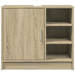 Berkfield Home Sink Cabinet Sonoma Oak 63x29x55 cm Engineered Wood in Brown - Size: 63 x 29 x 55 cm - thumbnail 4