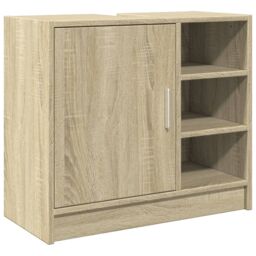 Berkfield Home Sink Cabinet Sonoma Oak 63x29x55 cm Engineered Wood in Brown - Size: 63 x 29 x 55 cm - thumbnail 2