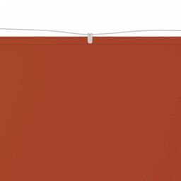 Berkfield Home Vertical Awning Terracotta 60x1000 cm Oxford Fabric in Red - thumbnail 2