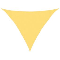 Berkfield Home Sunshade Sail 160 g/m ² Beige 3x3x4.2 m HDPE in Yellow - thumbnail 3