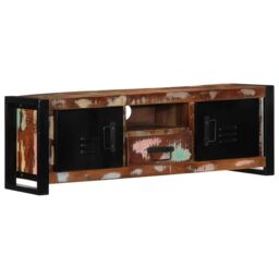 Berkfield Home TV Cabinet 100x30x35 cm Solid Wood Reclaimed in Brown - Size: 100 x 30 x 35 cm - thumbnail 1