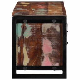 Berkfield Home TV Cabinet 100x30x35 cm Solid Wood Reclaimed in Brown - Size: 100 x 30 x 35 cm - thumbnail 4