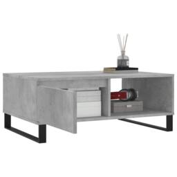 Berkfield Home Decorative Coffee Table Concrete Grey 90x60x35 cm Engineered Wood - Size: 90 x 60 x 35 cm - thumbnail 4