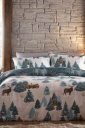 Furn Arcticus Arctic Animal Reversible Duvet Cover Set in Blue - Size: Double - thumbnail 2
