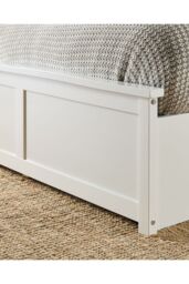 Aspire Wooden Ottoman Storage Bed in White - Size: Super King - thumbnail 6