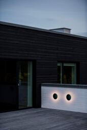 Nordlux Modern Outdoor Wall Light Black Aluminium Intergrated LED 20, 000hrs - Mains Powered, IP54 - thumbnail 2