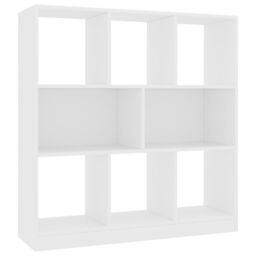 Berkfield Home Book Cabinet White 97.5x29.5x100 cm Engineered Wood - thumbnail 2