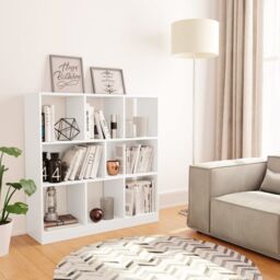 Berkfield Home Book Cabinet White 97.5x29.5x100 cm Engineered Wood - thumbnail 1