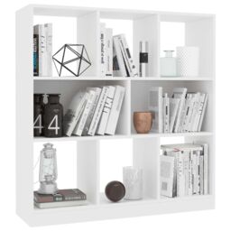 Berkfield Home Book Cabinet White 97.5x29.5x100 cm Engineered Wood - thumbnail 3