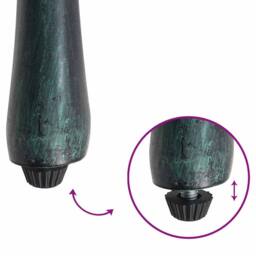 Berkfield Home Elegant Garden Chairs 2 pcs Green Cast Aluminum - thumbnail 9