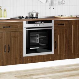 Berkfield Home Oven Cabinet Kalmar Brown Oak Engineered Wood - thumbnail 3
