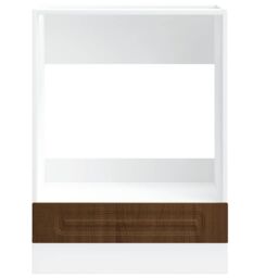 Berkfield Home Oven Cabinet Kalmar Brown Oak Engineered Wood - thumbnail 4