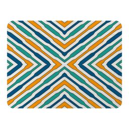 Benjamin Tate Design Ethnic Geometric Figures Blanket in Natural - Size: 120 cm x 150 cm - thumbnail 1