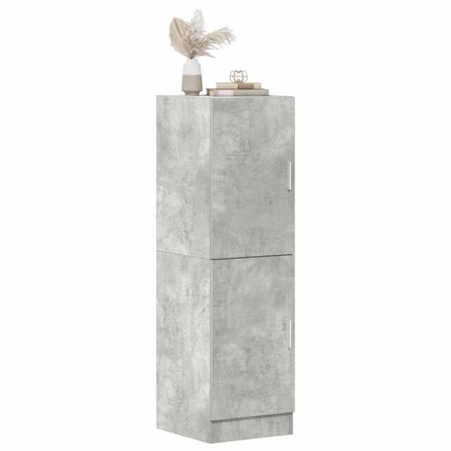 Berkfield Home Kitchen Cabinet Concrete Grey 38x41.5x131.5 cm Engineered Wood - image 1