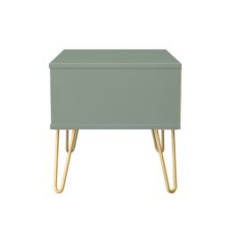 Ready Assembled 2 U Dallas 1 Drawer Wide Side Table (Ready Assembled) in Pale Green - thumbnail 3