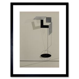 "Artery8 Wall Art Print Lazar El Lissitzky Kestnermappe Proun Rob Artwork Framed 9X7 Inch in Black - Size: W7"" x H9""" - thumbnail 1