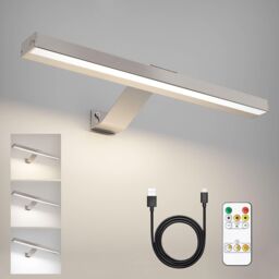 Harper Living Picture light for Wall Brushed Nickel, Magnetic Rechargeable Lamp in Gold - thumbnail 2