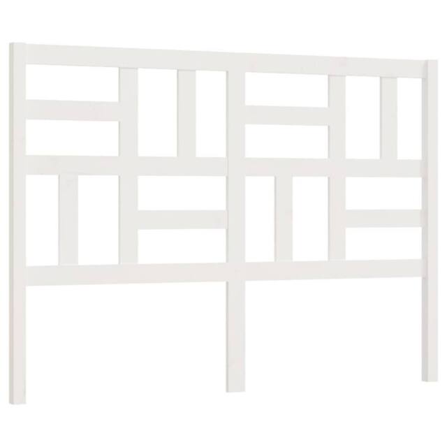 Berkfield Home Bed Headboard White 126x4x104 cm Solid Wood Pine - Size: 126 x 4 x 104 cm - image 1