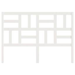 Berkfield Home Bed Headboard White 126x4x104 cm Solid Wood Pine - Size: 126 x 4 x 104 cm - thumbnail 4