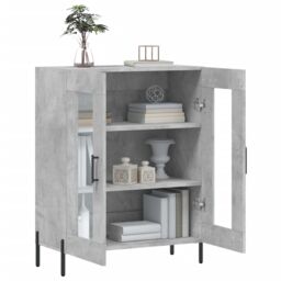 Berkfield Home Sideboard Concrete Grey 69.5x34x90 cm Engineered Wood - thumbnail 4