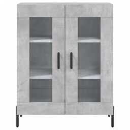 Berkfield Home Sideboard Concrete Grey 69.5x34x90 cm Engineered Wood - thumbnail 5