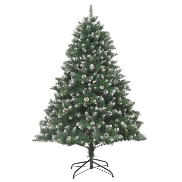 Berkfield Home Artificial Christmas Tree with Stand 210 cm PVC in Green - image 1
