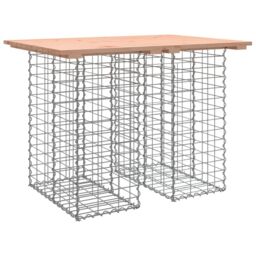 Berkfield Home Garden Bench Gabion Design 100x70x72 cm Solid Wood Douglas in Brown - Size: 100 x 70 x 72 cm - thumbnail 2