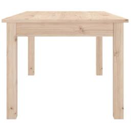 Berkfield Home Coffee Table 80x50x40 cm Solid Wood Pine in Light Tan - Size: 80 x 50 x 40 cm - thumbnail 4