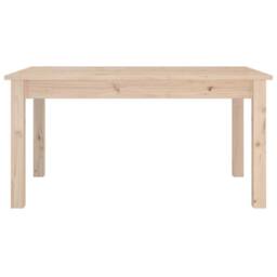 Berkfield Home Coffee Table 80x50x40 cm Solid Wood Pine in Light Tan - Size: 80 x 50 x 40 cm - thumbnail 3