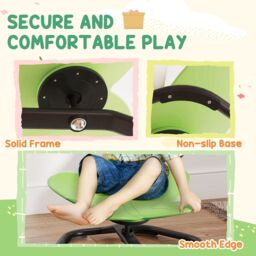 AIYAPLAY Butterfly-Shaped Kids Swivel Chair, Sensory Spinning Chair in Green - thumbnail 5