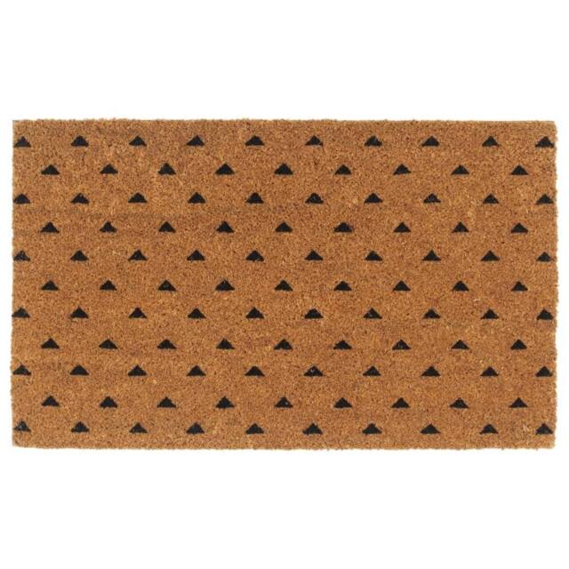 Berkfield Home Door Mat Natural 45x75 cm Tufted Coir in Brown - image 1