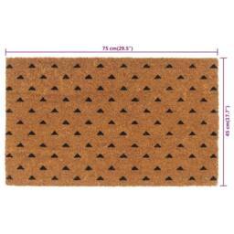 Berkfield Home Door Mat Natural 45x75 cm Tufted Coir in Brown - thumbnail 6