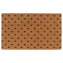 Berkfield Home Door Mat Natural 45x75 cm Tufted Coir in Brown - thumbnail 1