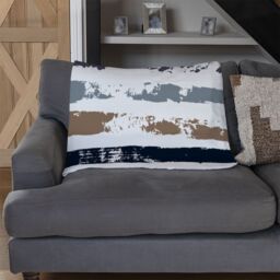 Benjamin Tate Design Brush Strokes Blanket in Natural - Size: 120 cm x 150 cm - thumbnail 2