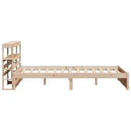 Berkfield Home Beautiful Bed Frame with Headboard without Mattress 160x200 cm in Light Brown - thumbnail 7
